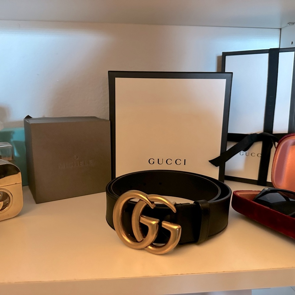 Women’s wide Gucci Marmont Belt